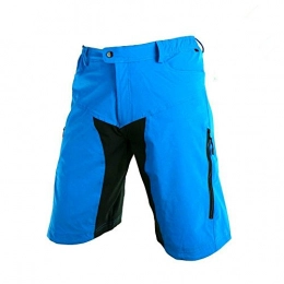 Bzsport Mens Mountain Bike Pants Cycling Shorts(Yellow,Blue)