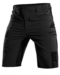 Cycorld Clothing Cycorld Men's-Mountain-Bike-Shorts MTB-Shorts-for-Men Quick Dry Lightweight with Pockets Cycling Riding Biking Baggy Shorts Black