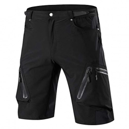Cycorld Mountain Bike Short Cycorld Mens Mountain Bike Biking Shorts, Bicycle MTB Shorts, Loose Fit Cycling Baggy Lightweight Pants with Zip Pockets (Army Green no underwear, XLWaist:32.5"-34.5", Hip:39"-41")