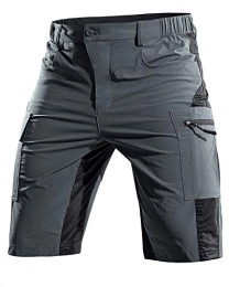 Cycorld Clothing Cycorld MTB Men's Cycling Shorts, Mountain Bike Trousers, Cycling Shorts, Quick-Drying MTB Shorts, Breathable Outdoor Bike Shorts, mens, 2020 Neueste MTB Shorts-09, Newest Grey, L