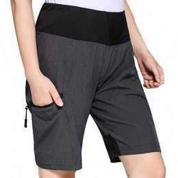 Cycorld Clothing Cycorld-Women-Mountain-Biking-MTB-Shorts (Dark Grey, LWaist:32"-35", Hip:41"-43")