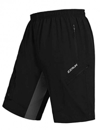 EZRUN Clothing EZRUN Men's Mountain Bike Shorts 3D Padded MTB Bicycle Cycling Loose Fit Quick Dry Shorts - black - Medium