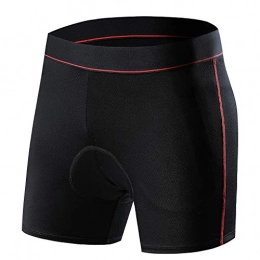 FOGOIN Cycling Shorts Men Padded Women MTB Cycle Shorts Quick Drying Mesh Breathable Pants for Road Bike Mountain Bicycle Black