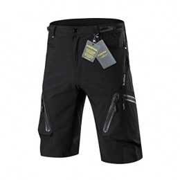 foveitaa Clothing foveitaa Mes's Mountain Bike MTB Cycling Loose Fit Shorts Black 2XL