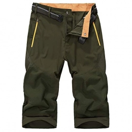 Freiesoldaten Clothing Freiesoldaten Men's Quick Dry Summer Shorts Lightweight Outdoor Hiking Cycling 3 / 4 Pants with Belt Army Green