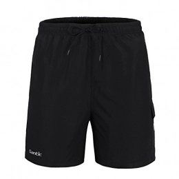 Santic Clothing Hi8 Store Men's 4D Padded Bikes Shorts Loose Mountain Bike Shorts Black (3XL=EU 2XL)