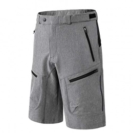 INBIKE Clothing INBIKE Mountain Bike Shorts, MTB Bike Biking Shorts with Zip Pockets Grey X-Large