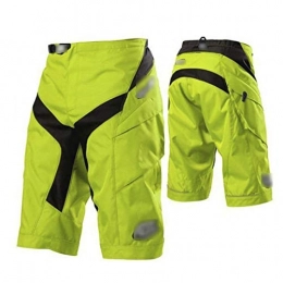 JQKA Clothing JQKA Men's MTB Cycling Shorts Loose Fit Outdoor Running Motorcycle Riding Sports Downhill Bottom(Size:Medium, Color:Yellow)
