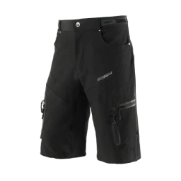 Men Cycling Shorts MTB Outdoor Sports Downhill MTB Shorts Mountain Bike Bicycle Shorts Water Resistant Breathable 1806-black||M
