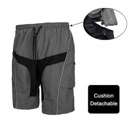  Clothing Men's Baggy MTB Cycling Biking Shorts with Detachable 3D Coolmax Gel Padded Liner (M (28-30"))