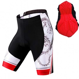  Mountain Bike Short Men's Cycling Shorts, Men's 3D Padded Cycling Shorts, Unisex Bicycle Shorts Men Padded, Lightweight Tight Mountain Bike Shorts, for Outdoor Sports Running Cycling MTB Shorts(Size:XL, Color:red)