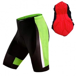  Mountain Bike Short Men's Cycling Shorts, Men's 3D Padded Cycling Shorts, Unisex Bicycle Shorts Men Padded, Lightweight Tight Mountain Bike Shorts, for Outdoor Sports Running Cycling MTB Shorts(Size:XXL, Color:green)