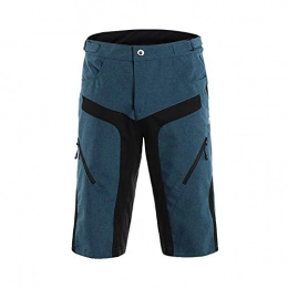  Clothing Men's Outdoor Cycling Shorts, Downhill Cycling Shorts, Waterproof and Wear-resistant Mountain Bike Cycling Pants(Color:blue, Size:S)