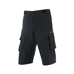 Generic Mountain Bike Short Men's Outdoor Sports Cycling Shorts Downhill MTB Shorts Wearproof Mountain Bike Shorts Water Resistant-Black||XL