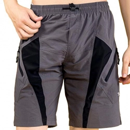  Clothing Mens Mountain Loose-fit Biking Shorts Padded Coolmax Cycling MTB Short M L XL 2XL (L (31-33"))