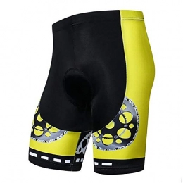 Nobenx Mountain Bike Short Nobenx Cycling shorts Mountain Cycling Shorts Men / Women's Bike Short 3D Padded Pro Team Clothing Bicycle Bottom Road Youth Wear Black Yellow (Color : Yellow, Size : Medium)