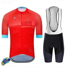 PRIOKNIKO Clothing Padded Cycling Shorts Men Cycling Jersey Set Men'S Cycling Clothing Mtb Bicycle Clothing Bike, Ab14, Xs