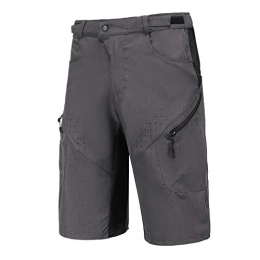 Priessei Clothing Priessei Men's Mountain Bike Shorts Lightweight MTB Cycling Shorts with Zip PocketsDarkGrey XL