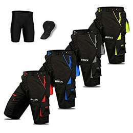 ROXX Clothing ROXX MTB Shorts Men Mountain Bike Cycling Short Inner Liner Anti Bac Padded Outdoor Short Sports