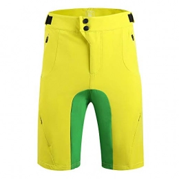 SAENSHING Clothing SAENSHING Men's Loose-Fit Waterproof Cycling Shorts Breathable Baggy MTB Shorts Quick Dry (S, Yellow)