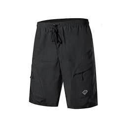 Santic Clothing Santic Men's Loose-fit Mountain Bike Shorts Coolmax Lightweight Cycling MTB Shorts - - Large