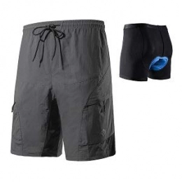 Santic Clothing Santic Men's Loose-fit Mountain Bike Shorts Coolmax Lightweight Cycling MTB Shorts - - X-Small