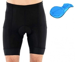 SILIK Mens Cycling Bike Shorts with Breathable Padded Compression Anti-Slip Bicycle Underwear Black XXL