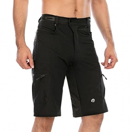 Skysper Clothing SKYSPER Mountain Bike Shorts MTB Shorts Loose Fit Cycling Shorts with Zipper Pockets Baggy Lightweight Biking Shorts - black - XX-Large