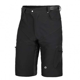 Skysper Clothing SKYSPER MTB Shorts Men Mountain Bike Shorts Loose Fit Baggy Cycling Shorts for Running Outdoor Sports Black