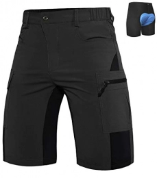 Wespornow Clothing Wespornow Men's-MTB-Shorts Mountain-Bike-Shorts Loose-Fit-Baggy-Cycling-Bicycle-Biking-Shorts (Black, XX-Large)