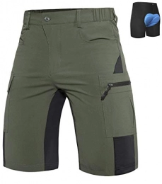 Wespornow Clothing Wespornow Men's-MTB-Shorts Mountain-Bike-Shorts Loose-Fit-Baggy-Cycling-Bicycle-Biking-Shorts (Green, X-Large)