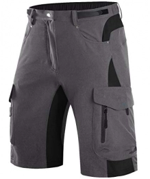 Wespornow Clothing Wespornow Mountain-Bike-MTB-Shorts for Men Loose-Fit-Baggy-Cycling-Bicycle-Bike-Shorts (Grey, XL)