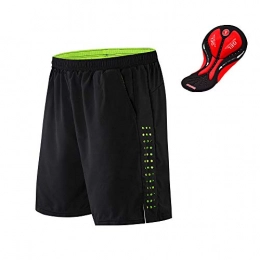 WOSAWE Clothing WOSAWE Men Cycling Shorts Breathable 2 in 1 Running Shorts Quick Dry Loose Fitness Shorts (Black XXXL)