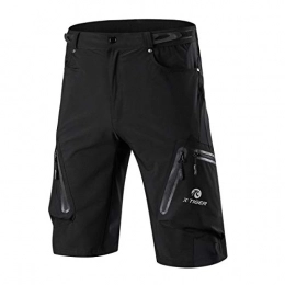 X-TIGER Clothing X-TIGER Mens Mountain Bike Shorts, Cycling MTB Cargo Shorts with 7Pocket, Loose-Fit Quick Dry Black