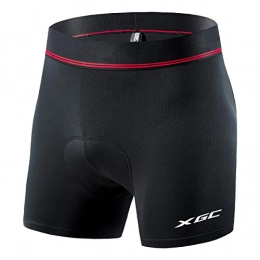 XGC Mountain Bike Short XGC Men's Quick Dry Cycling Underwear With High-Density High-Elasticity And Highly Breathable 4D Gel Padded (Black, L)