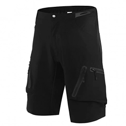 YLJXXY Clothing YLJXXY Men Loose Cycling Shorts Baggy Mountain Bike Shorts Zipper Pocket