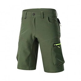 Ynport Clothing Ynport Men's Fast Dry Loose Fit MTB Shorts Mountain Bike Cycling Pants with Belt(No Padding) - Green - XXX-Large