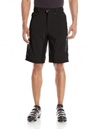 ZOIC Mountain Bike Short Zoic Men's Ether Mountain Bike MTB Cycle Riding Short with Padded Essential Liner Relaxed Fit 12 inch Inseam, UPF 50+, Black, size XXX-Large