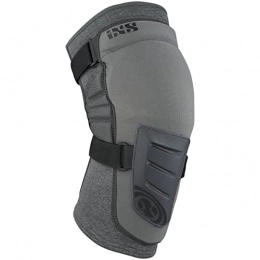 IXS Clothing IXS Unisex_Adult Trigger Knee Guard MTB / BMX Pads, Gray, L