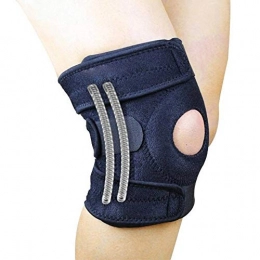 LIALISAI 1 Pcs Mountaineering Knee Protector Support Cycling Mountain Bike Sports Safety Knee Brace Black