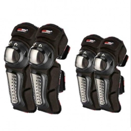 LNLW Protective Clothing LNLW Leg Protector Outdoor Riding Anti-fall Protective Gear Motocross Cycling Guard Armors Set for Skating Skiing Riding-4pcs (Size : One set)
