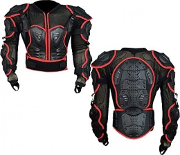 Mens Motorcycle Body Protective Jacket Guard Motorbike Motorcross Armour Armor Racing Clothing ProtectionRed 2XL/3XL