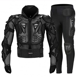 HBRT Protective Clothing Motorcycle Protective Armor, Motocross Body Armour, Motorbike Cycling Armored Jackets+Pants for Biking Cycling Skiing Riding, S