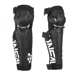 O'Neal Clothing O'NEAL Unisex_Adult Trail Fr Carbon Look Knee Guard Black / White XXL MX Motocross Protection, 2XL