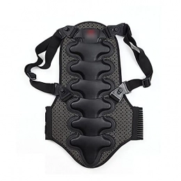 OMVOVSO Protective Clothing OMVOVSO Protective equipment used for motorcycles, snowboards, ladies and gentlemen back protection, adjustable elastic shoulder strap, black, different sizes, Black