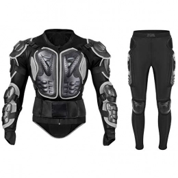 TZTED Clothing TZTED Mens Body Armours Motorcycle Set Motorcycle Jacket Set, Spine Protector Guard Bionic Jacket Anti-fall Gear, Motorcycle Mountain Cycling Skating Snowboarding, Black, M