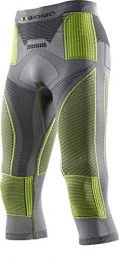 X-Bionic Clothing X-Bionic Men's Radiactor Evo Underwear Pants 3 / 4 Length Base Layer Leg Wear - Iron / Yellow, 2X-Large
