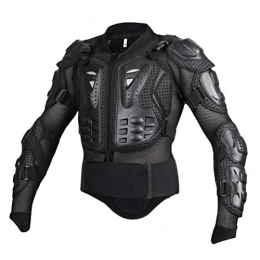 Yuanu Motorcycle Protective Gear Mountain Cycling Skating Snowboarding Spine Body Armour Motorbike Full Body Armor with Chest and Back Protection Black L