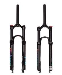 SHKJ Mountainbike Gabeln 26 27, 5 29-Zoll MTB-Luftgabel Gabeln Hub 100 Mm MTB Bike Gas Gabel Schulter Steuerung QR 9mm Leichte Magnesiumlegierung (Color : Black, Size : 27.5inch)