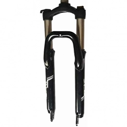 LIMQ Ersatzteiles 26 Zoll Fahrrad Vorderradgabel MTB Luftfederung Gabel Scheibenbremse Schulterkontrolle 1-1 / 8"Federweg 120mm Starre Super Light Alloy XC, Black